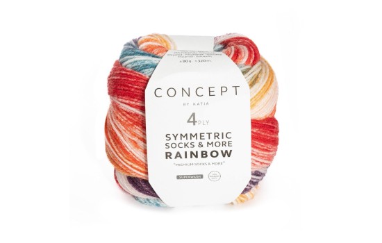 Katia Concept Symmetric Socks & More - Rainbow