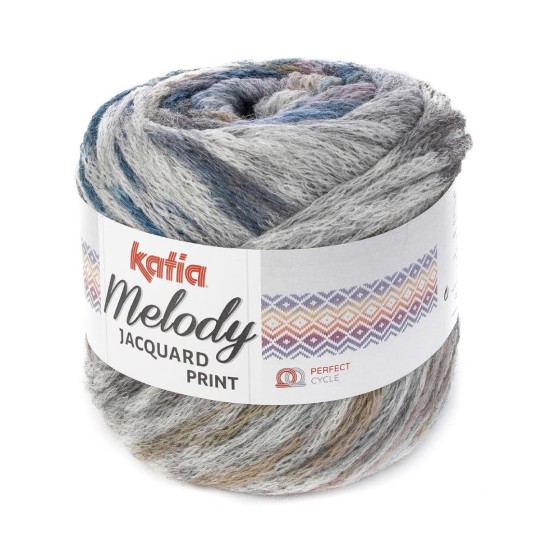 Пряжа для вязания Katia Melody Jacquard Print (Испания)