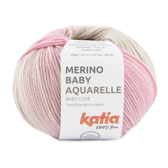 Пряжа для вязания Katia Merino Baby Aquarelle (Испания)