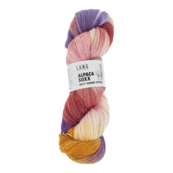 Носочная пряжа Lang Yarns Alpaca Soxx 4-fach/4-ply Hand Dyed (Швейцария)