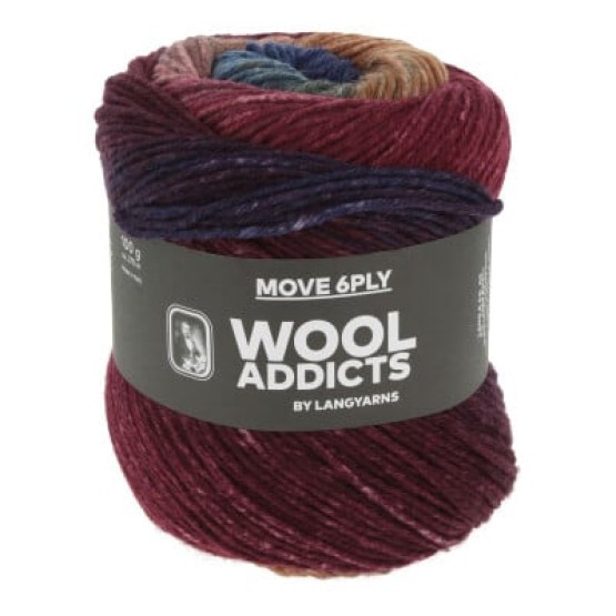 Носочная пряжа Lang Yarns Wooladdicts Move 6-fach/6-ply (Швейцария)