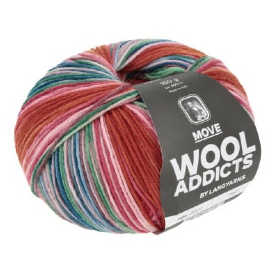 Носочная пряжа Lang Yarns Wooladdicts Move (Швейцария)