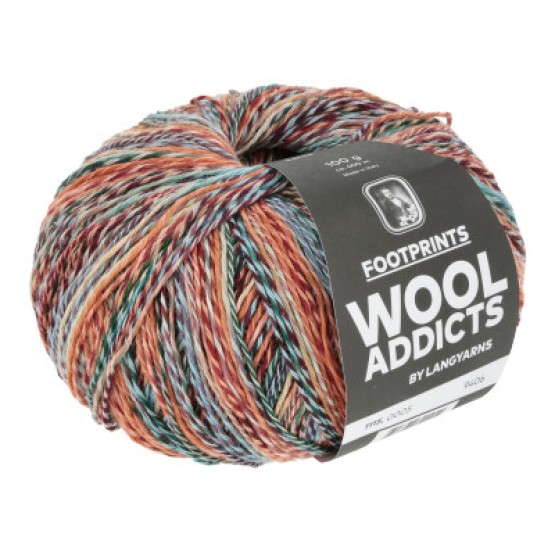 Носочная пряжа Lang Yarns Wooladdicts Footprints (Швейцария)