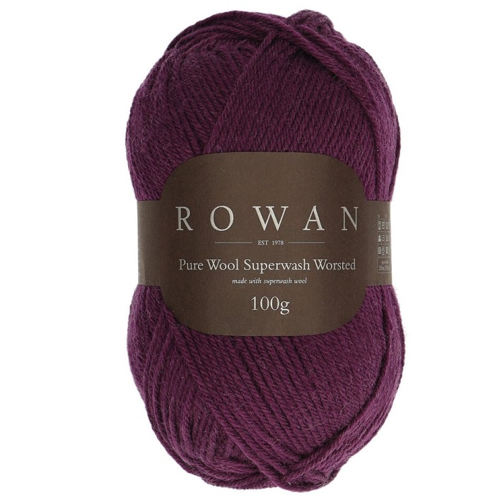 Пряжа Rowan Pure Wool Superwash Worsted цвет Eggplant 198