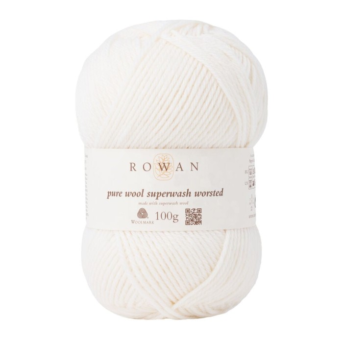Пряжа Rowan Pure Wool Superwash Worsted цвет Ivory 101