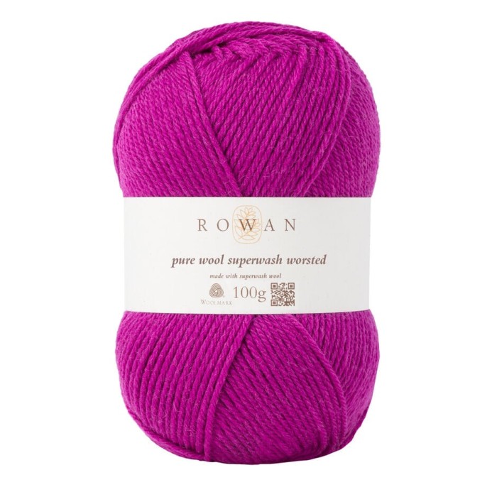 Пряжа Rowan Pure Wool Superwash Worsted цвет Magenta 119