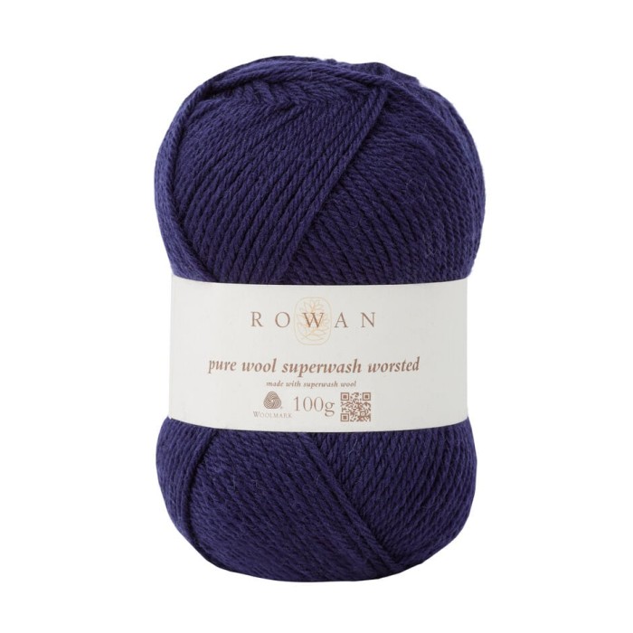 Пряжа Rowan Pure Wool Superwash Worsted цвет Navy 149