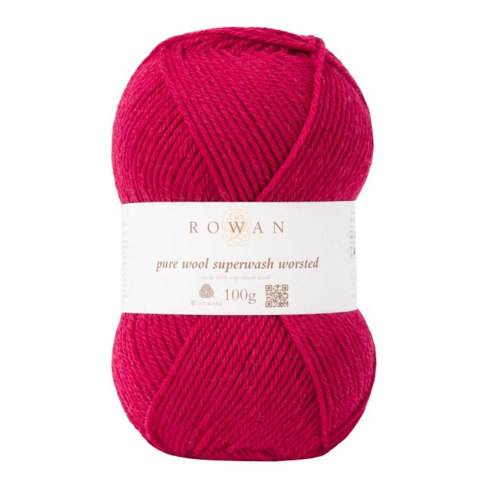 Пряжа Rowan Pure Wool Superwash Worsted цвет Rich Red 124