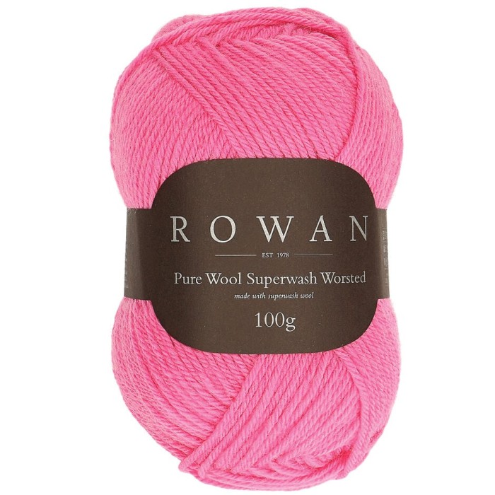 Пряжа Rowan Pure Wool Superwash Worsted цвет Rose 195