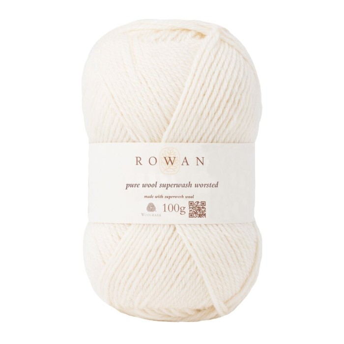 Пряжа Rowan Pure Wool Superwash Worsted цвет Soft Cream 102