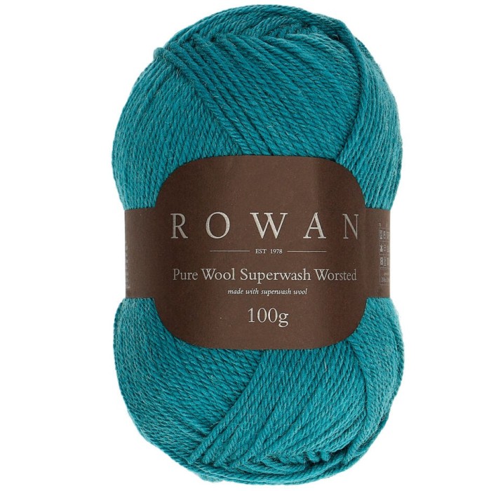 Пряжа Rowan Pure Wool Superwash Worsted цвет Teal 197