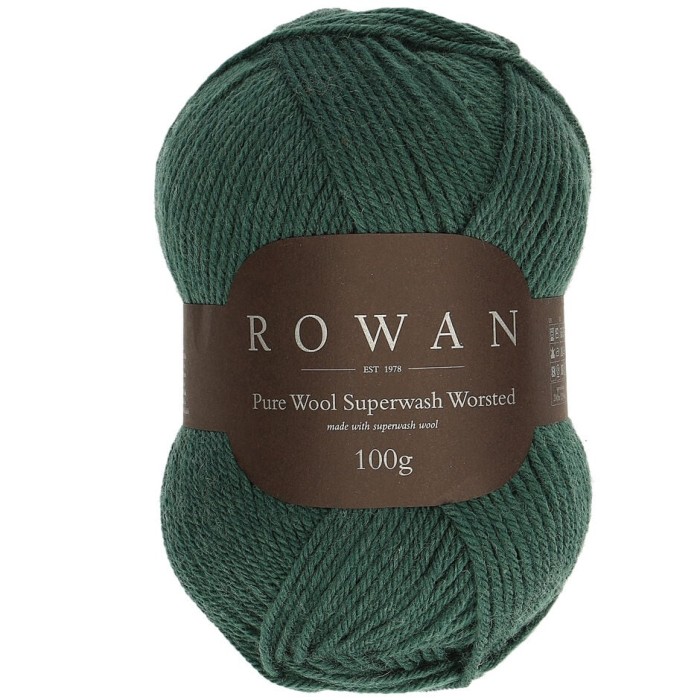 Пряжа Rowan Pure Wool Superwash Worsted цвет Verdant 200