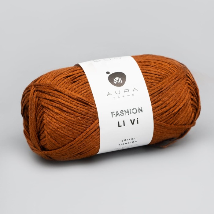 Купить пряжу Aura Yarns 🧶 Fashion Li Vi цвет 06.031 Whiskey 🧡 в Калининграде