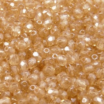 Бусины Fire Polished 4 мм цвет Crystal Champagne (#14413) (Чехия)