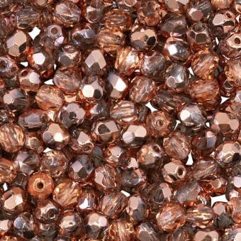 Бусины Fire Polished 4 мм цвет Crystal Gold (#27101) (Чехия)