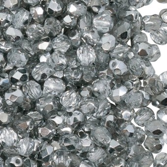 Бусины Fire Polished 4 мм цвет Crystal Labrador (#27001) (Чехия)