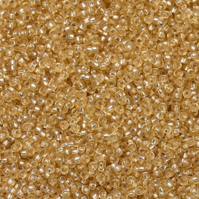 купить Бисер MIYUKI круглый 11/0 ROUND ROCAILLE GOLD SILVER-LINED, #3 в Калининграде