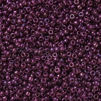 Бисер MIYUKI круглый 11/0 ROUND ROCAILLE CRANBERRY GOLD LUSTER #313, 10 гр