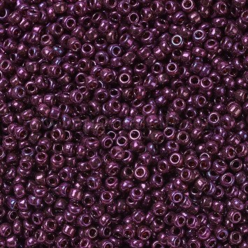 Бисер MIYUKI круглый 11/0 ROUND ROCAILLE CRANBERRY GOLD LUSTER #313, 10 гр