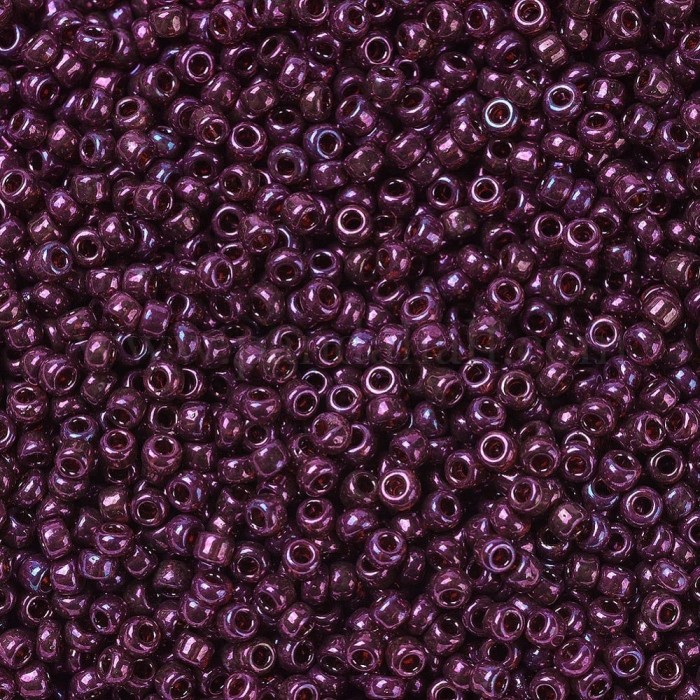 купить Бисер MIYUKI круглый 11/0 ROUND ROCAILLE CRANBERRY GOLD LUSTER #313 в Калининграде