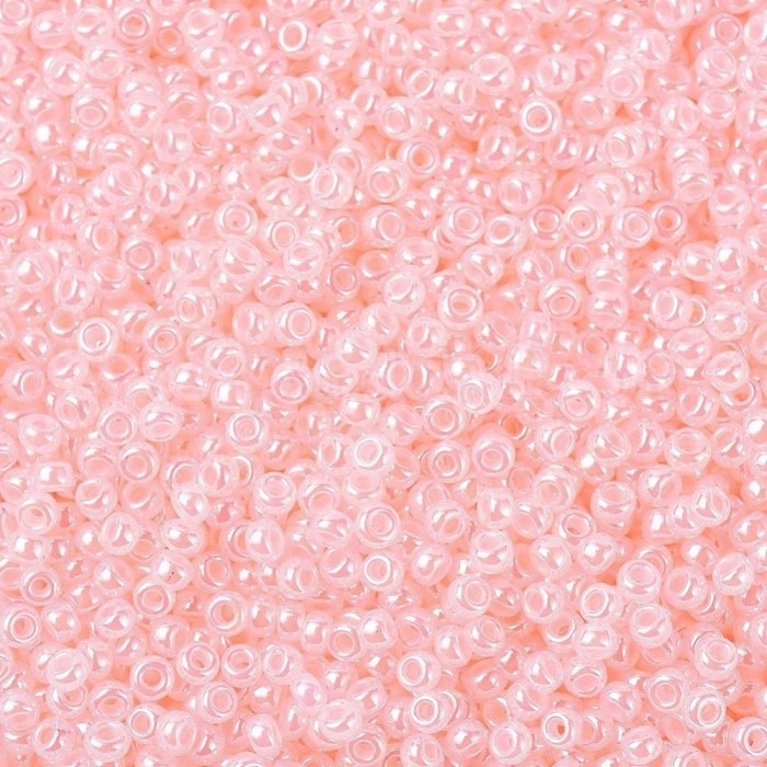купить Бисер MIYUKI круглый 11/0 ROUND ROCAILLE BABY PINK CEYLON, #517 в Калининграде