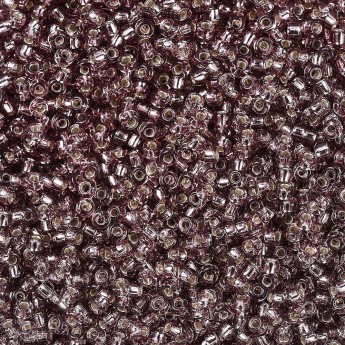 Бисер MIYUKI круглый 11/0 ROUND ROCAILLE SMOKY AMETHYST SILVER-LINED, #12, 10 гр