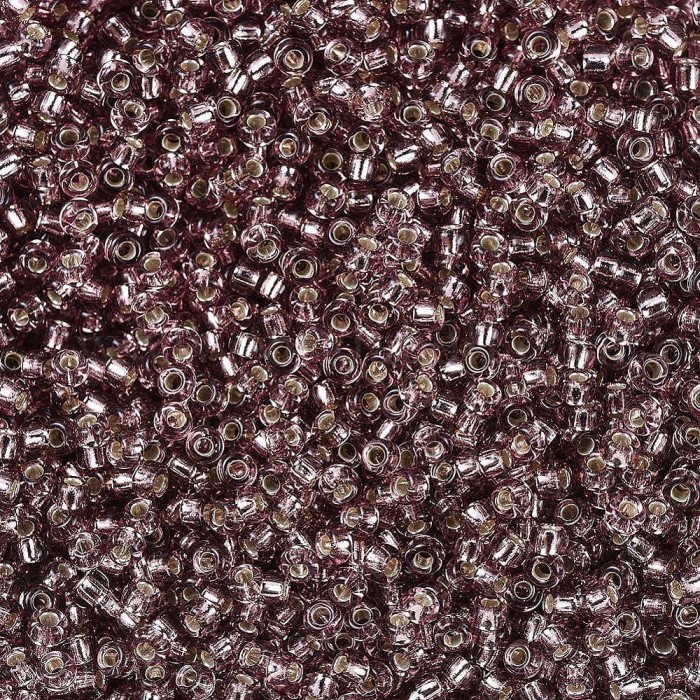 купить Бисер MIYUKI круглый 11/0 ROUND ROCAILLE SMOKY AMETHYST SILVER-LINED #12 в Калининграде