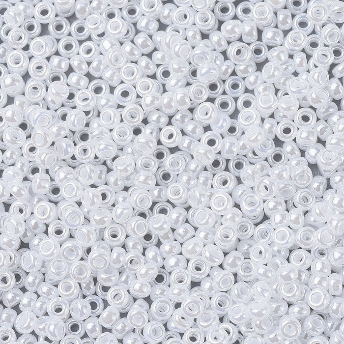 купить Бисер MIYUKI круглый 11/0 ROUND ROCAILLE WHITE CEYLON, #528 в Калининграде