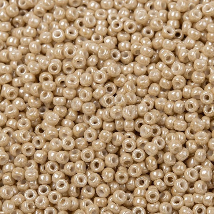 Бисер MIYUKI круглый 11/0 ROUND ROCAILLE DARK BEIGE CEYLON, #593, 10 гр