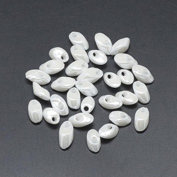 Бисер MIYUKI Long Magatama WHITE PEARL CEYLON LMA-420, 10 гр