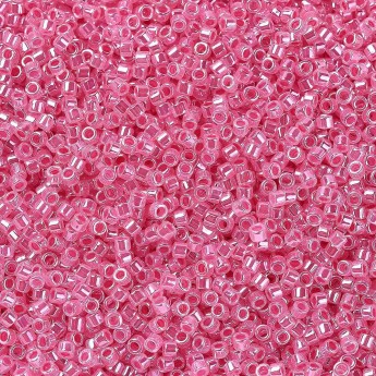 Бисер MIYUKI DELICA 11/0 LINED CRYSTAL ROSE LUSTER, DB236, 4 гр