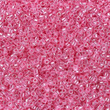 Бисер MIYUKI DELICA 11/0 LINED CRYSTAL ROSE LUSTER, DB236, 4 гр