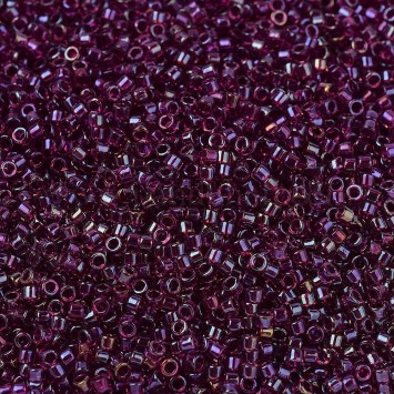 Бисер MIYUKI DELICA 11/0 FUCHSIA LINED AMETHYST AB, DB1747, 4 гр