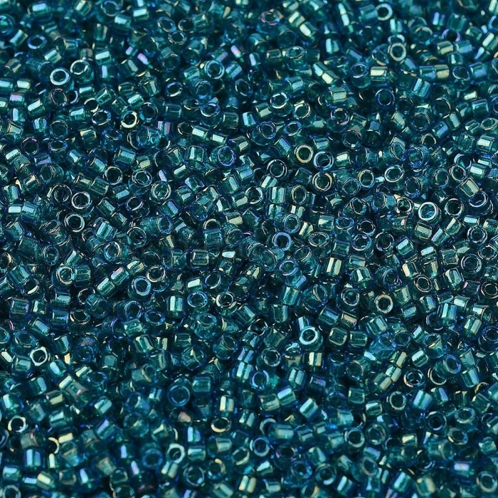 Купить Бисер MIYUKI DELICA 11/0 EMERALD LINED AQUA AB, DB1764 в Калининграде