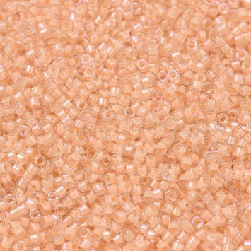 Бисер MIYUKI DELICA 11/0 LINED FLESH AB, DB067, 4 гр
