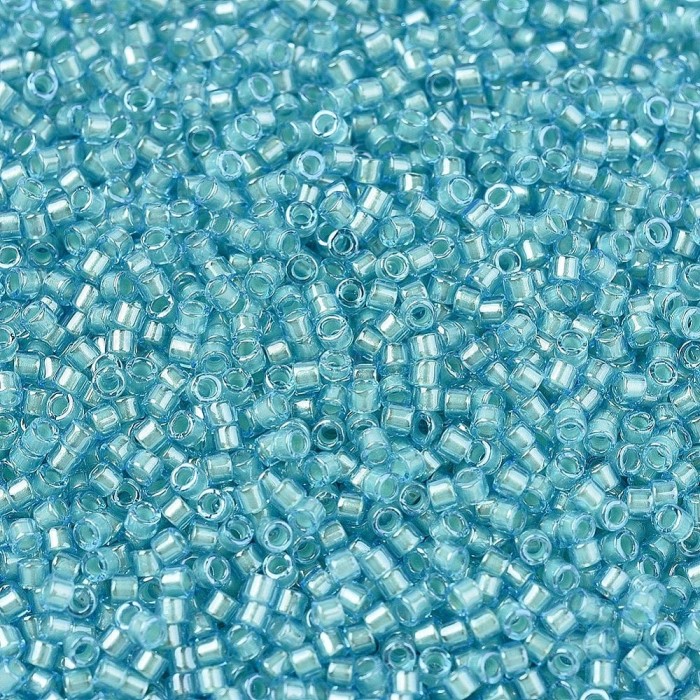 Купить Бисер MIYUKI DELICA 11/0 MINT PEARL LINED OCEAN BLUE, DB1708 в Калининграде
