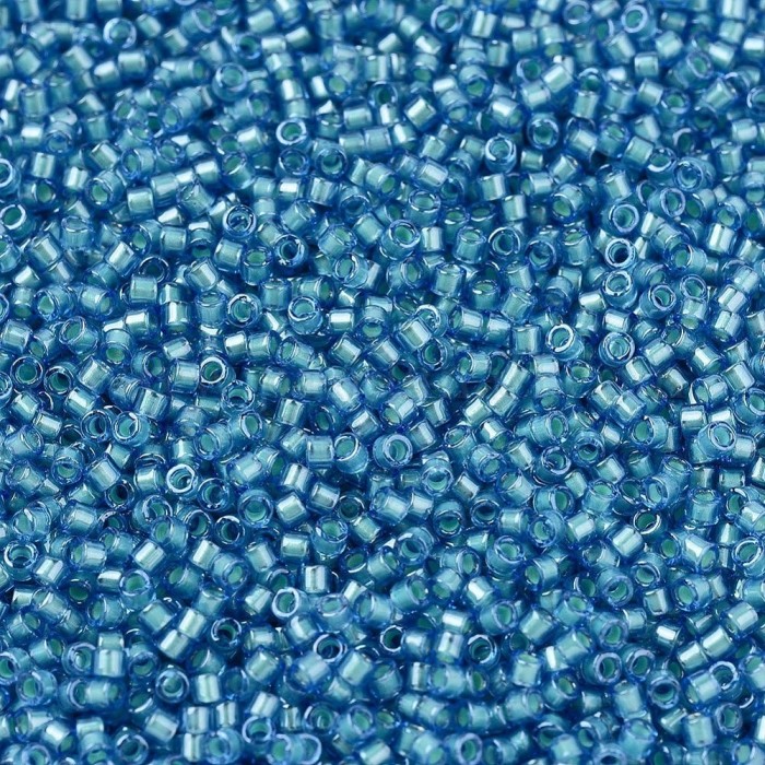 Купить Бисер MIYUKI DELICA 11/0 MINT PEARL LINED AZURE, DB1709 в Калининграде