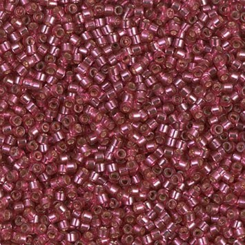 Бисер MIYUKI DELICA 11/0 SILVERLINED DURACOAT PETUNIA, DB2161, 4 гр