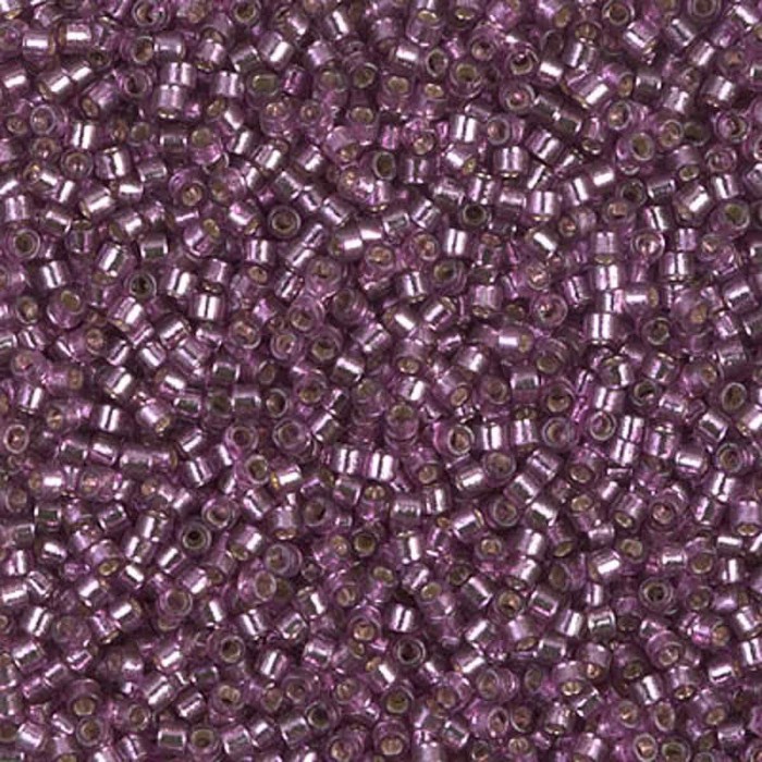 Купить Бисер MIYUKI DELICA 11/0 SILVERLINED DURACOAT LILAC, DB2169 в Калининграде
