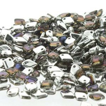 Бусины BEADSMITH Dragon Scale 1,5x5 мм CRYSTAL BERMUDA BLUE (#00030/29636), 5 гр