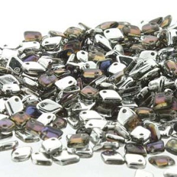 Бусины BEADSMITH Dragon Scale 1,5x5 мм CRYSTAL BERMUDA BLUE (#00030/29636), 5 гр