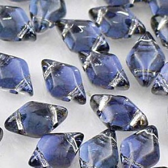 Бусины GemDuo 8x5 мм Backlit Periwinkle (#00030/26901) (Matubo, Чехия)