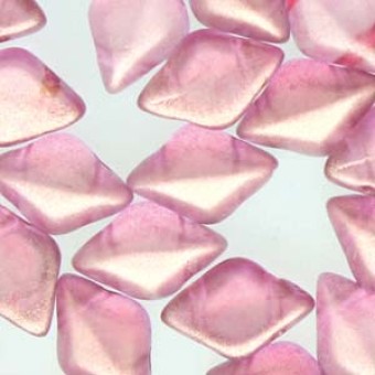 Бусины GemDuo 8x5 мм Halo Persian Pink (#00030/29259) (Matubo, Чехия)