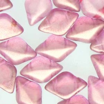 Бусины MATUBO GEMDUO™ HALO PERSIAN PINK 8x5 мм (#00030/29259), 5 гр