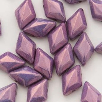 Бусины GemDuo 8x5 мм Chalk Vega Purple (#03000/15726) (Matubo, Чехия)