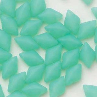 Бусины GemDuo 8x5 мм Green Aqua Opal (#61100/84110) (Matubo, Чехия)