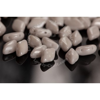 Бусины GemDuo 8x5 мм Chalk Luster (#03000/14400) (Matubo, Чехия)