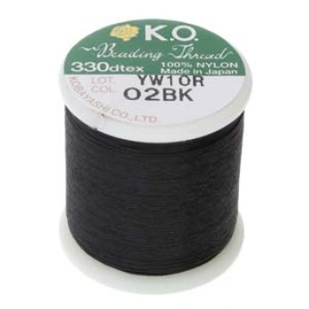 Нить для бисероплетения K.O. черная (K.O., Япония)