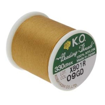Нить для бисероплетения K.O. золотистая (K.O., Япония)