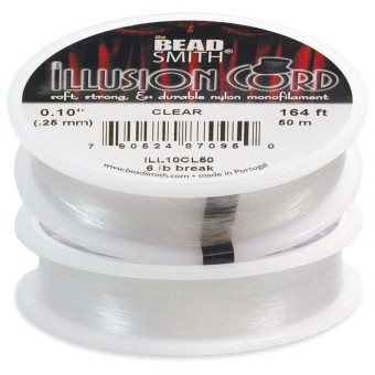 Леска Beadsmith Illusion Cord Ø0,25 мм, 50 метров, прозрачная, (USA)